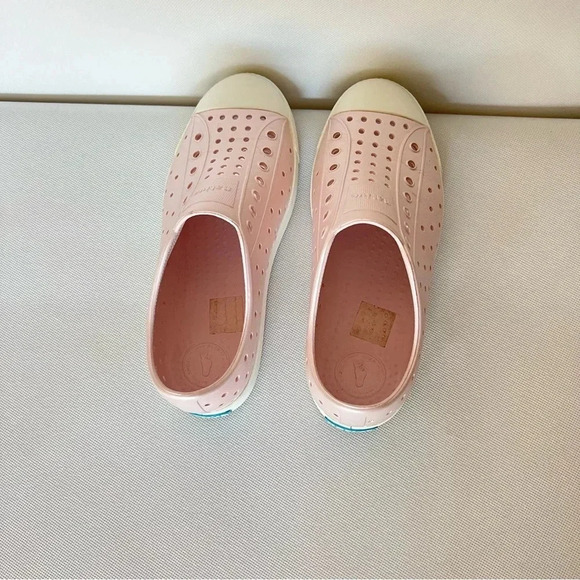 Native Shoes - Jefferson Juniors Size 3 Shoe Pink Metallic Slip-On - Picture 7 of 11